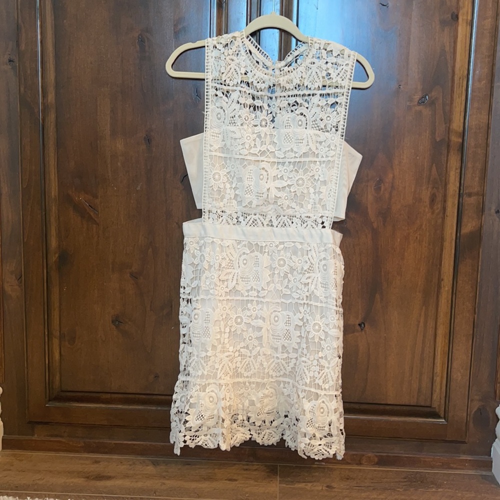 White Lace mini dress